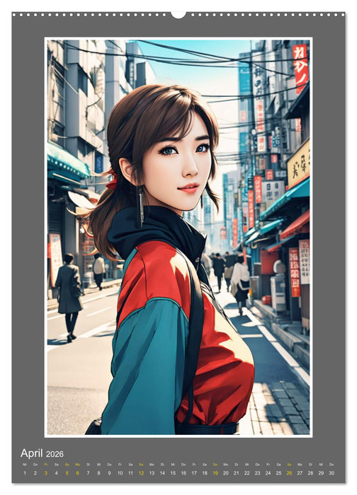 Manga Girlpower (CALVENDO Premium Wandkalender 2026)