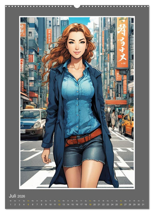 Manga Girlpower (CALVENDO Premium Wandkalender 2026)