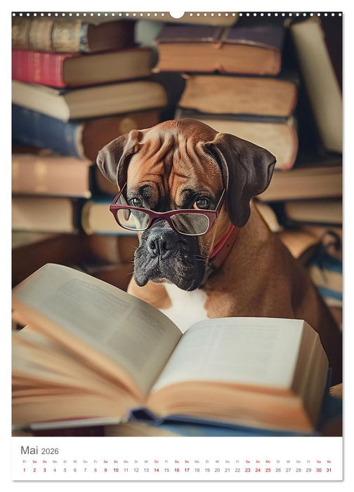 Boxer - Liebenswerte Kasperköpfe (CALVENDO Premium Wandkalender 2026)