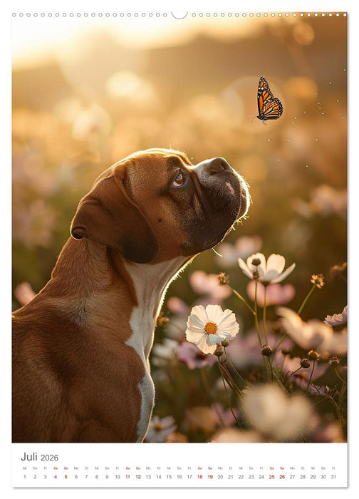 Boxer - Liebenswerte Kasperköpfe (CALVENDO Premium Wandkalender 2026)