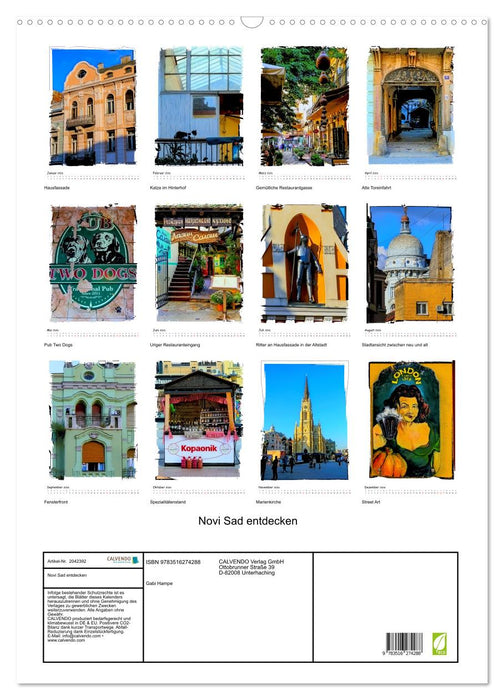 Novi Sad entdecken (CALVENDO Wandkalender 2026)