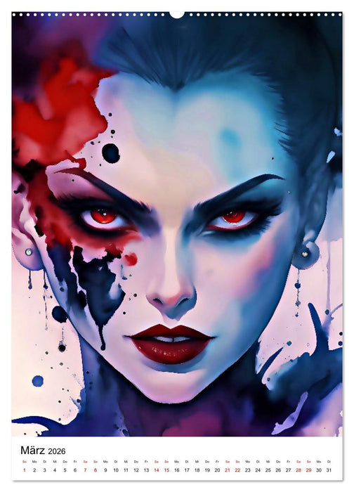 Punk Girls mit einer Prise New Wave (CALVENDO Wandkalender 2026)