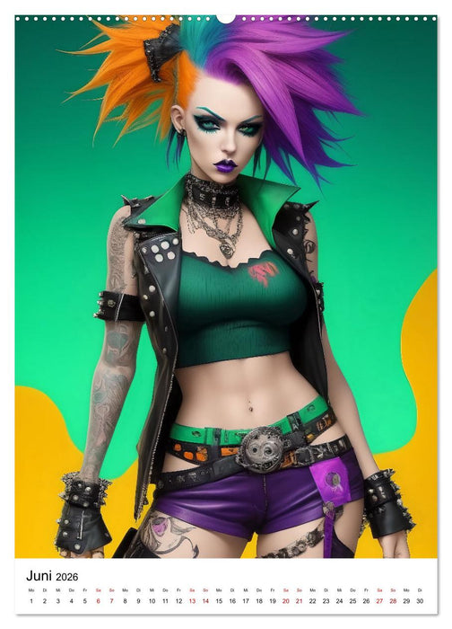 Punk Girls mit einer Prise New Wave (CALVENDO Wandkalender 2026)