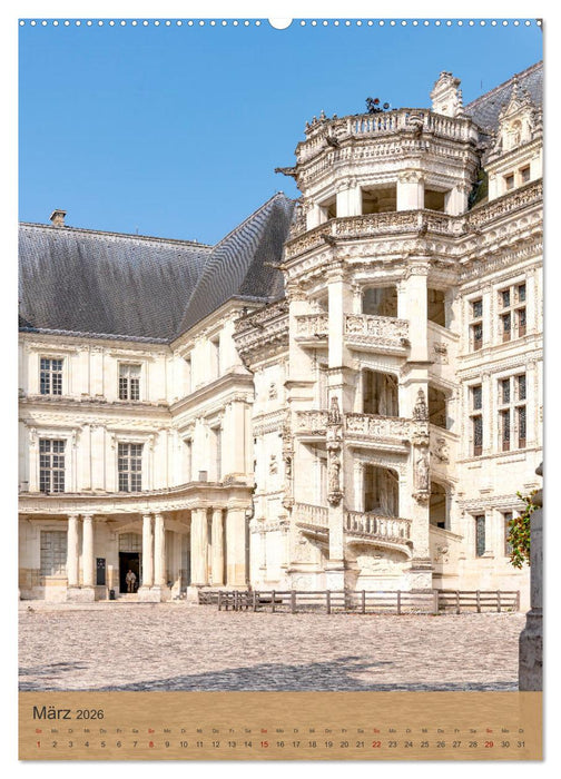 Die Schlösser im Loiretal (CALVENDO Premium Wandkalender 2026)