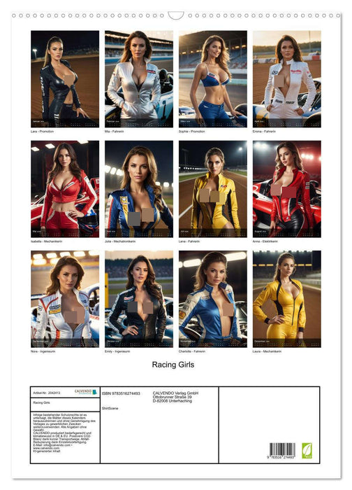 Racing Girls (CALVENDO Wandkalender 2026)