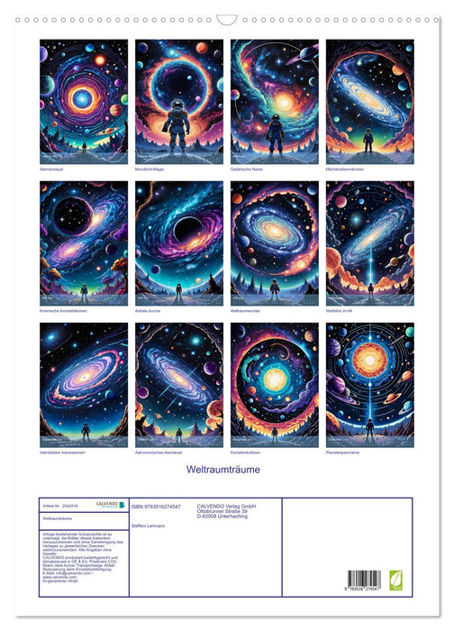 Weltraumträume (CALVENDO Wandkalender 2026)