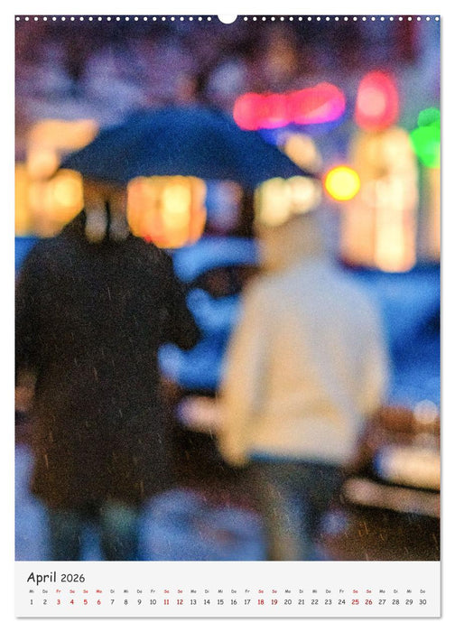 Schützende Schirme - Auch bei Regen kann das Leben bunt sein (CALVENDO Premium Wandkalender 2026)
