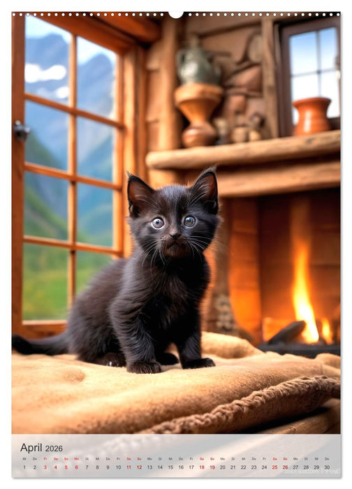 Katzenkinder (CALVENDO Premium Wandkalender 2026)