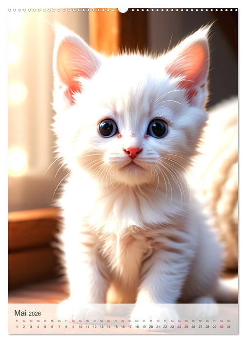 Katzenkinder (CALVENDO Premium Wandkalender 2026)