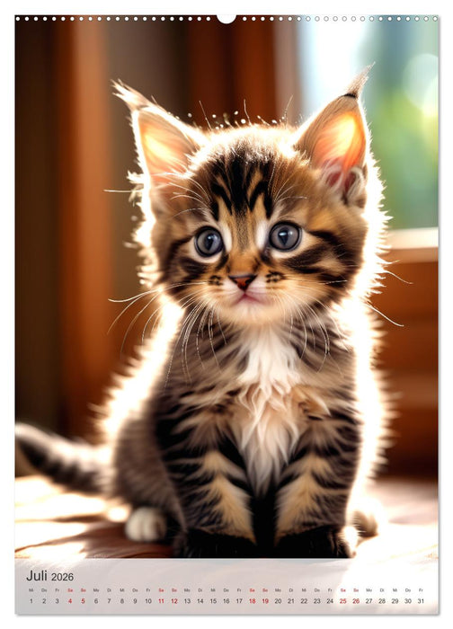 Katzenkinder (CALVENDO Premium Wandkalender 2026)