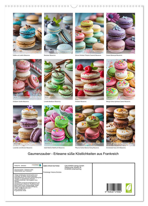 Gaumenzauber - Erlesene süße Köstlichkeiten aus Frankreich (CALVENDO Premium Wandkalender 2026)