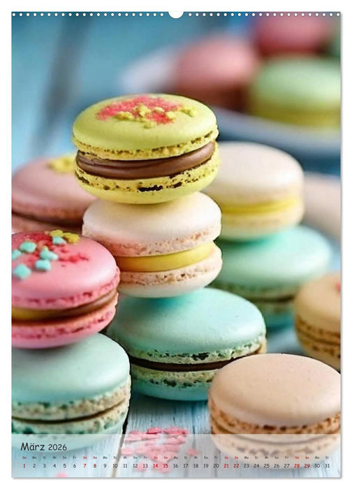 Gaumenzauber - Erlesene süße Köstlichkeiten aus Frankreich (CALVENDO Premium Wandkalender 2026)