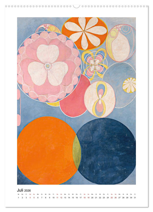 Hilma af Klint - Ein Jahr voller mystischer Kunst (CALVENDO Premium Wandkalender 2026)