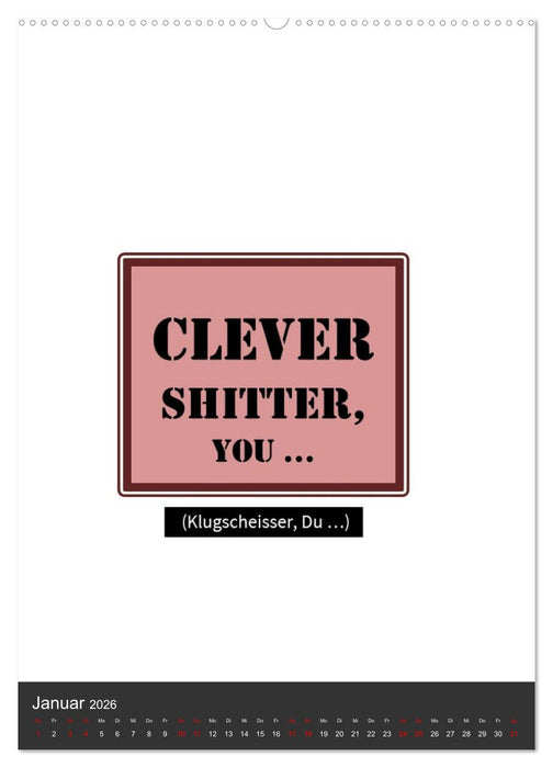 Noch mehr DENGLISCH (CALVENDO Wandkalender 2026)