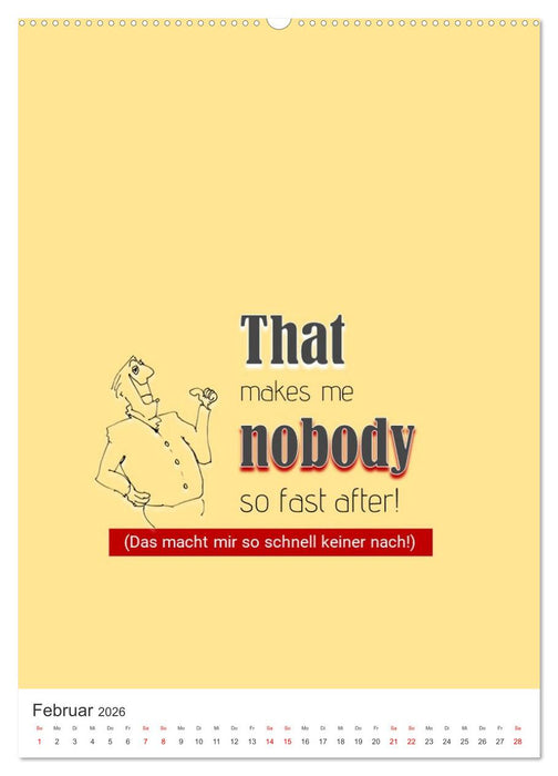 Noch mehr DENGLISCH (CALVENDO Wandkalender 2026)