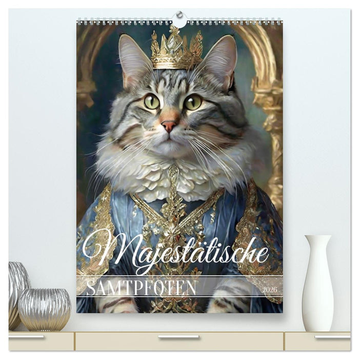 Majestätische Samtpfoten (CALVENDO Premium Wandkalender 2026)