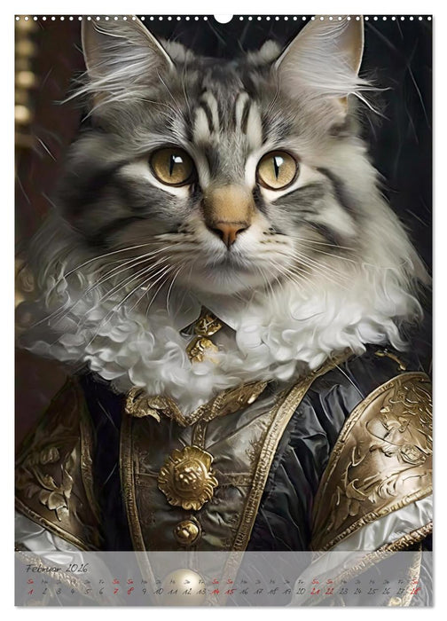 Majestätische Samtpfoten (CALVENDO Premium Wandkalender 2026)
