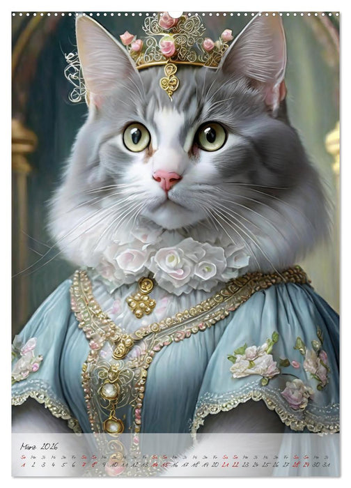 Majestätische Samtpfoten (CALVENDO Premium Wandkalender 2026)