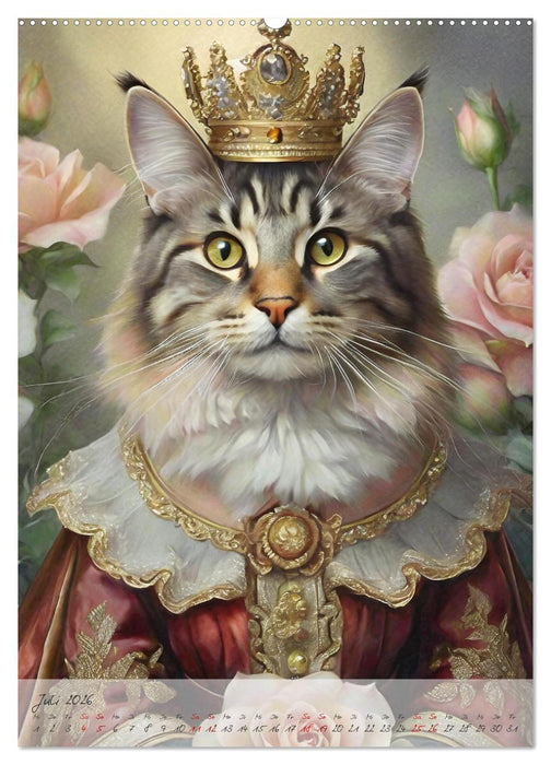 Majestätische Samtpfoten (CALVENDO Premium Wandkalender 2026)