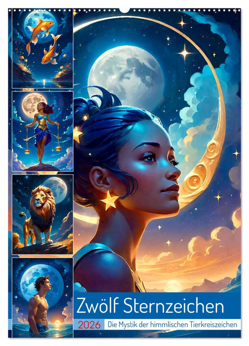 Zwölf Sternzeichen (CALVENDO Wandkalender 2026)