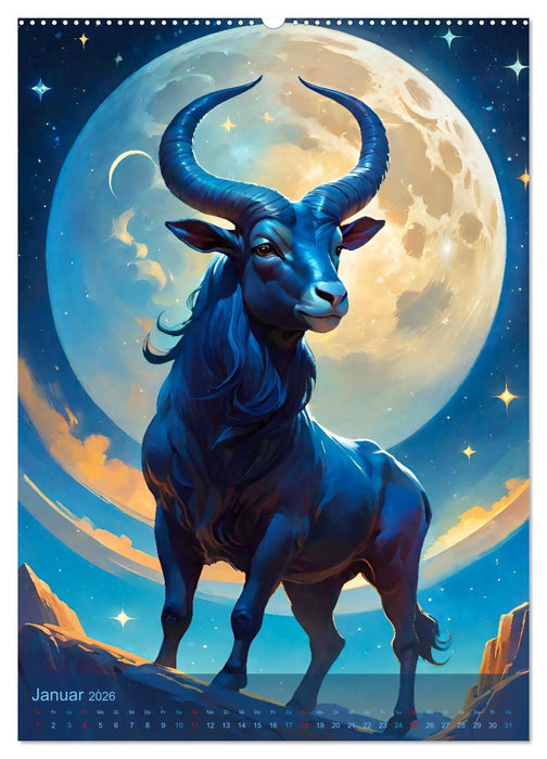 Zwölf Sternzeichen (CALVENDO Wandkalender 2026)