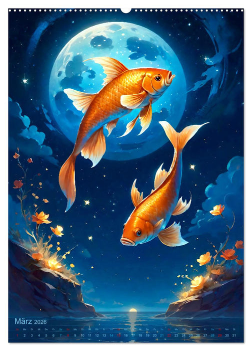 Zwölf Sternzeichen (CALVENDO Wandkalender 2026)