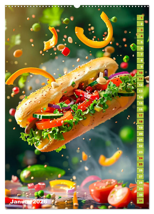 Leckeres Fast Food (CALVENDO Wandkalender 2026)