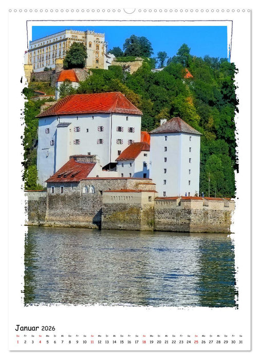 Ein Spaziergang durch Passau (CALVENDO Wandkalender 2026)