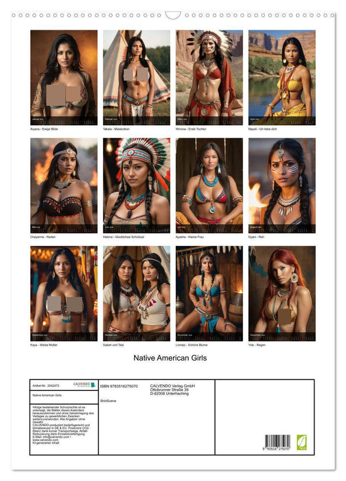 Native American Girls (CALVENDO Wandkalender 2026)