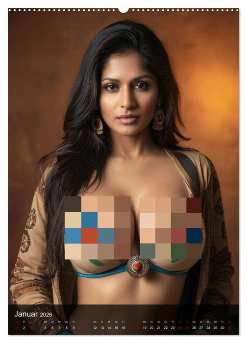 Native American Girls (CALVENDO Wandkalender 2026)