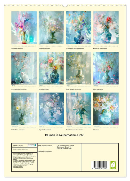 Blumen in zauberhaftem Licht (CALVENDO Premium Wandkalender 2026)