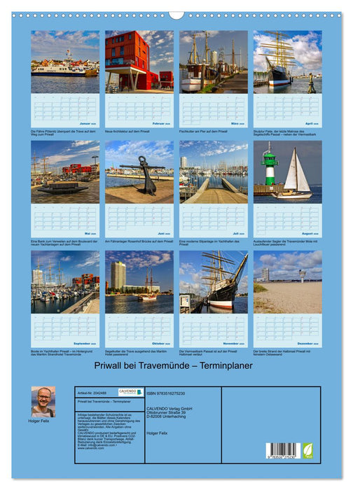 Priwall bei Travemünde – Terminplaner (CALVENDO Wandkalender 2026)