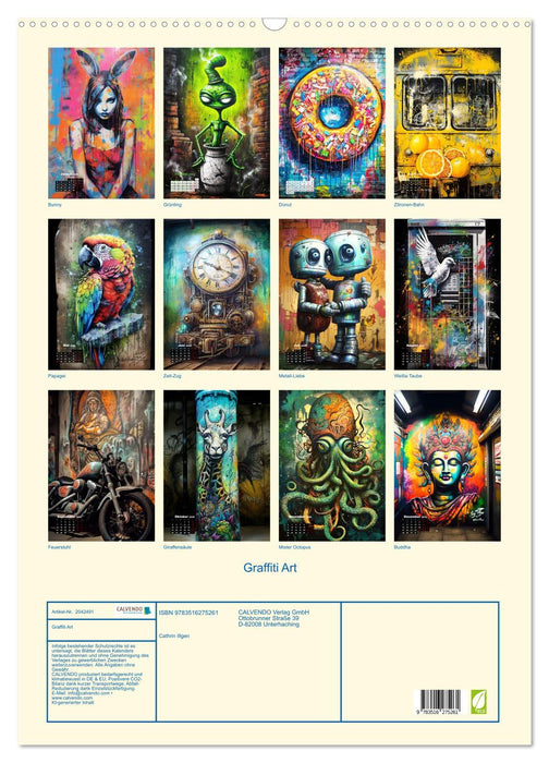 Graffiti Art (CALVENDO Wandkalender 2026)