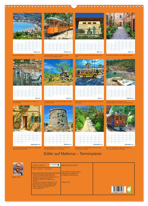 Sóller auf Mallorca – Terminplaner (CALVENDO Wandkalender 2026)
