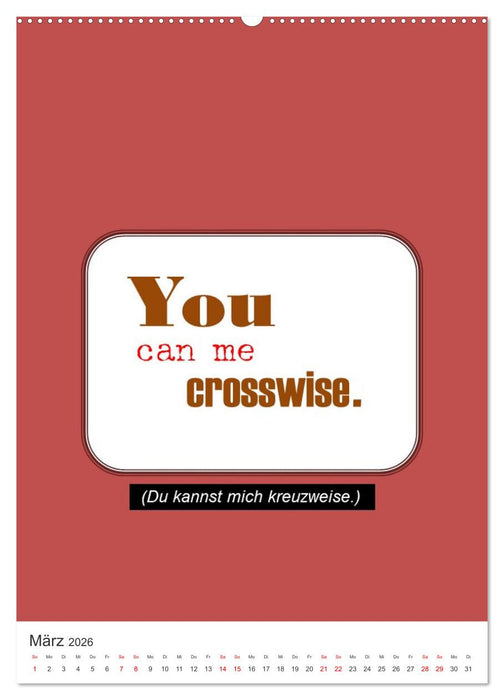 Noch mehr DENGLISCH (CALVENDO Premium Wandkalender 2026)