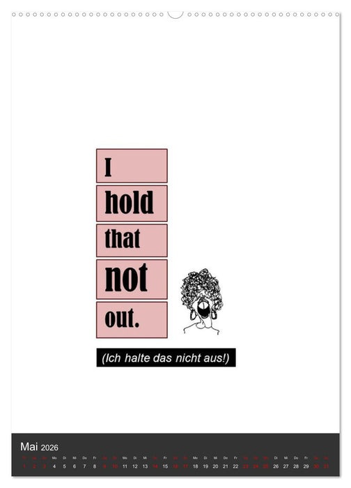 Noch mehr DENGLISCH (CALVENDO Premium Wandkalender 2026)