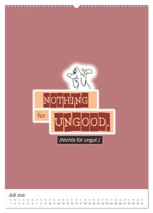 Noch mehr DENGLISCH (CALVENDO Premium Wandkalender 2026)