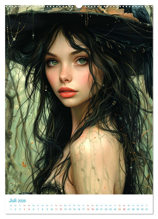 Hexenkunst im Jahreskreis (CALVENDO Premium Wandkalender 2026)