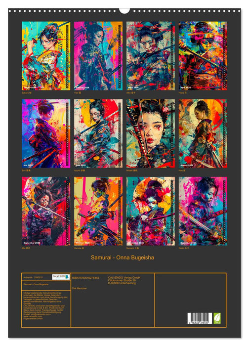 Samurai - Onna Bugeisha (CALVENDO Wandkalender 2026)