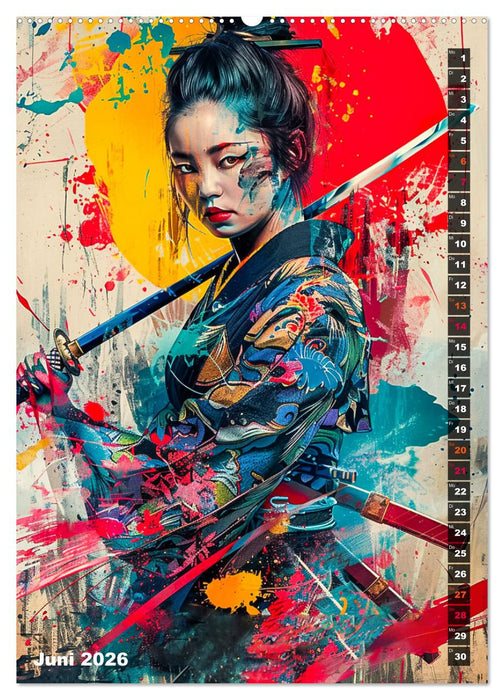 Samurai - Onna Bugeisha (CALVENDO Wandkalender 2026)