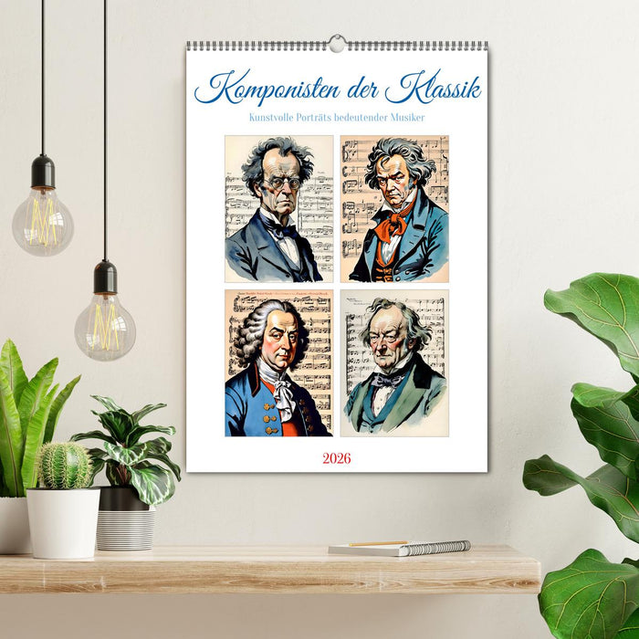 Komponisten der Klassik (CALVENDO Wandkalender 2026)