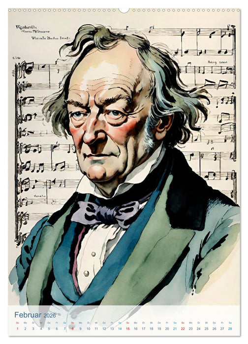 Komponisten der Klassik (CALVENDO Wandkalender 2026)