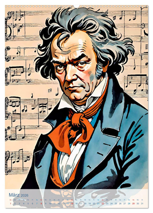 Komponisten der Klassik (CALVENDO Wandkalender 2026)