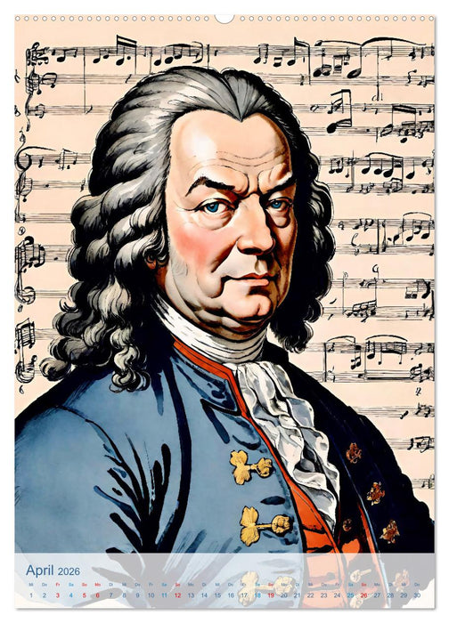 Komponisten der Klassik (CALVENDO Wandkalender 2026)