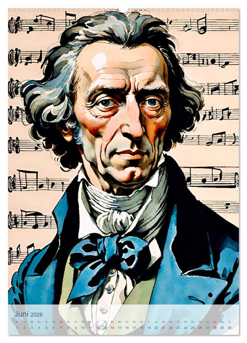 Komponisten der Klassik (CALVENDO Wandkalender 2026)