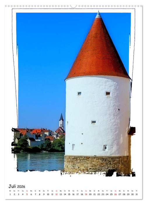 Ein Spaziergang durch Passau (CALVENDO Premium Wandkalender 2026)