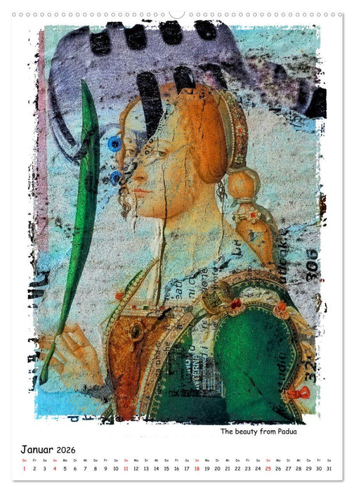 Moderne Collagen von Alten Meistern (CALVENDO Wandkalender 2026)
