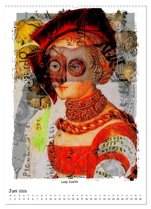 Moderne Collagen von Alten Meistern (CALVENDO Wandkalender 2026)