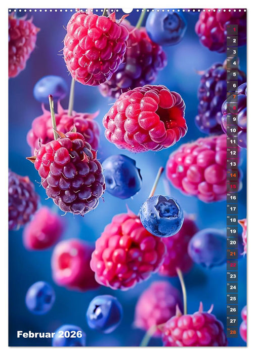 Früchtetraum - Jeden Monat eine fruchtige Überraschung (CALVENDO Premium Wandkalender 2026)