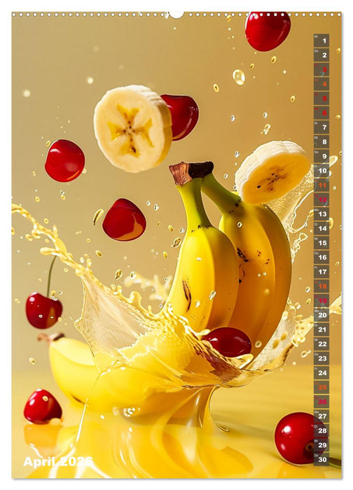 Früchtetraum - Jeden Monat eine fruchtige Überraschung (CALVENDO Premium Wandkalender 2026)